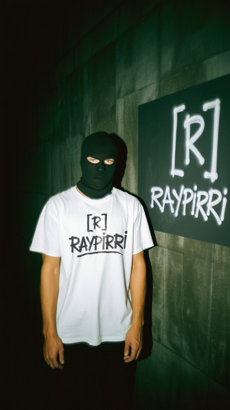 Raypirri Graffiti Logo Unisex organic ribbed neck t-shirt